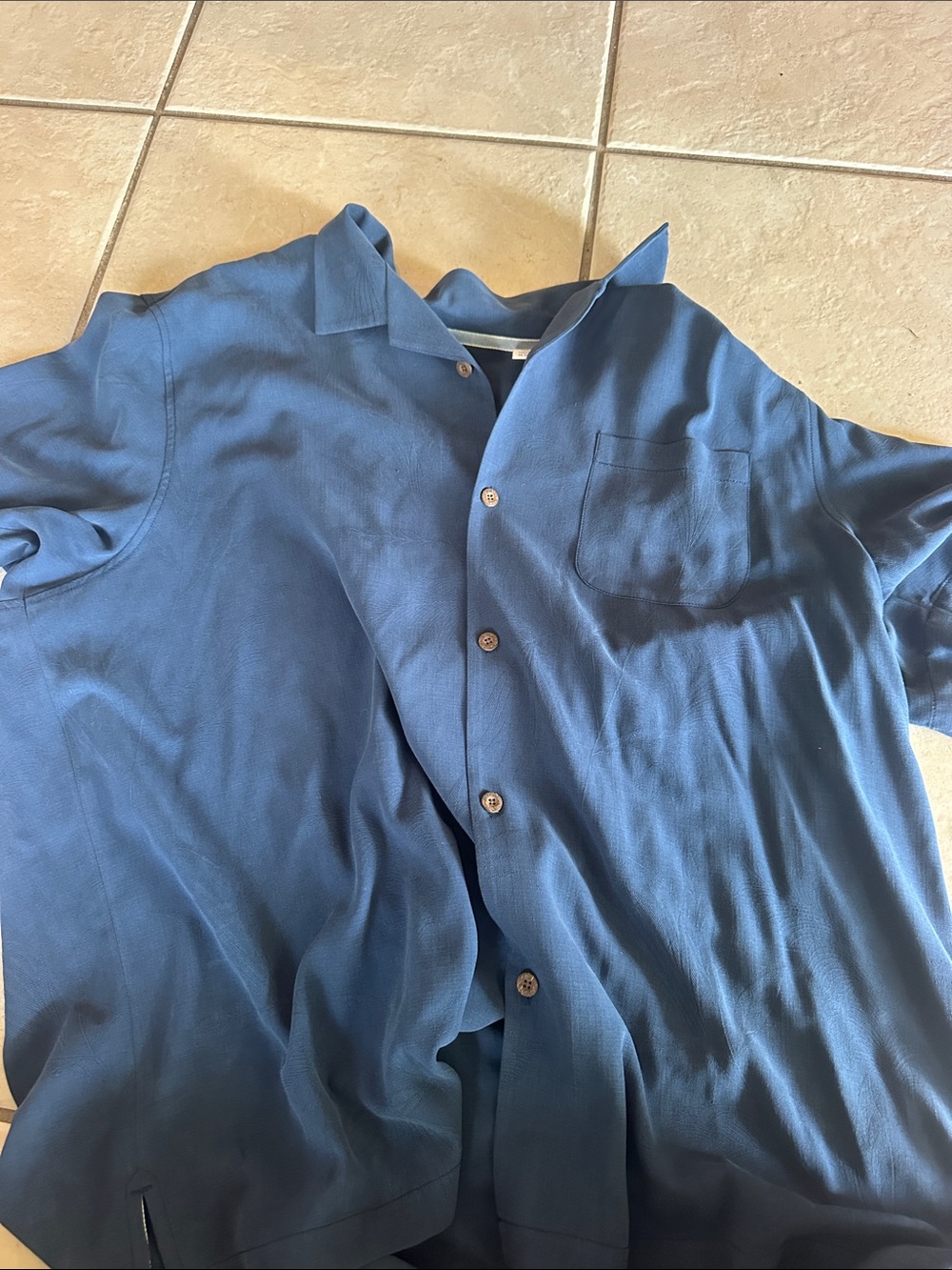 Navy Tommy bahama button up